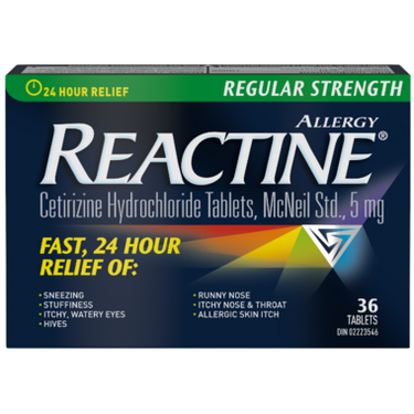 Reactine Regular Strength Reactine 36 Tablets